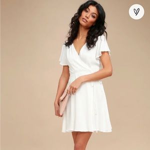 Harbor Point White Wrap Dress